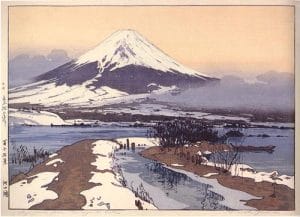 Fujiyama from Kawaguchi Lake by Hiroshi Yoshida, 1926