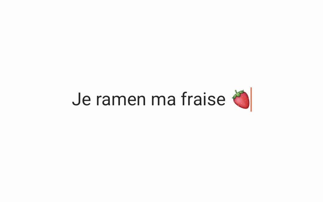 Je ramen ma fraise